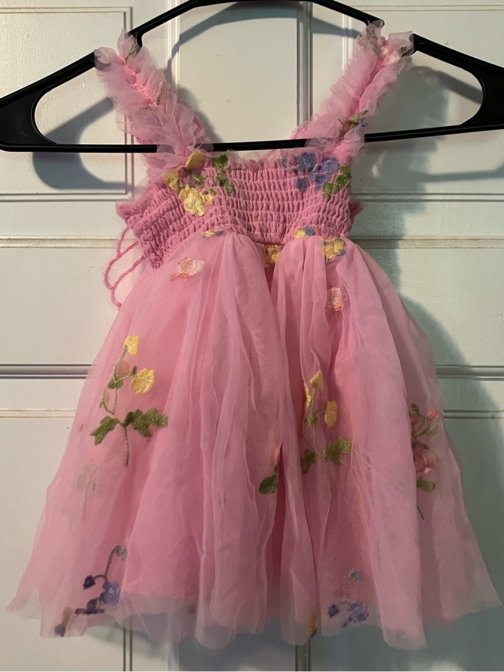 Paris Hilton Pink Floral/Bitterfly Tulle Party Dress for Kids